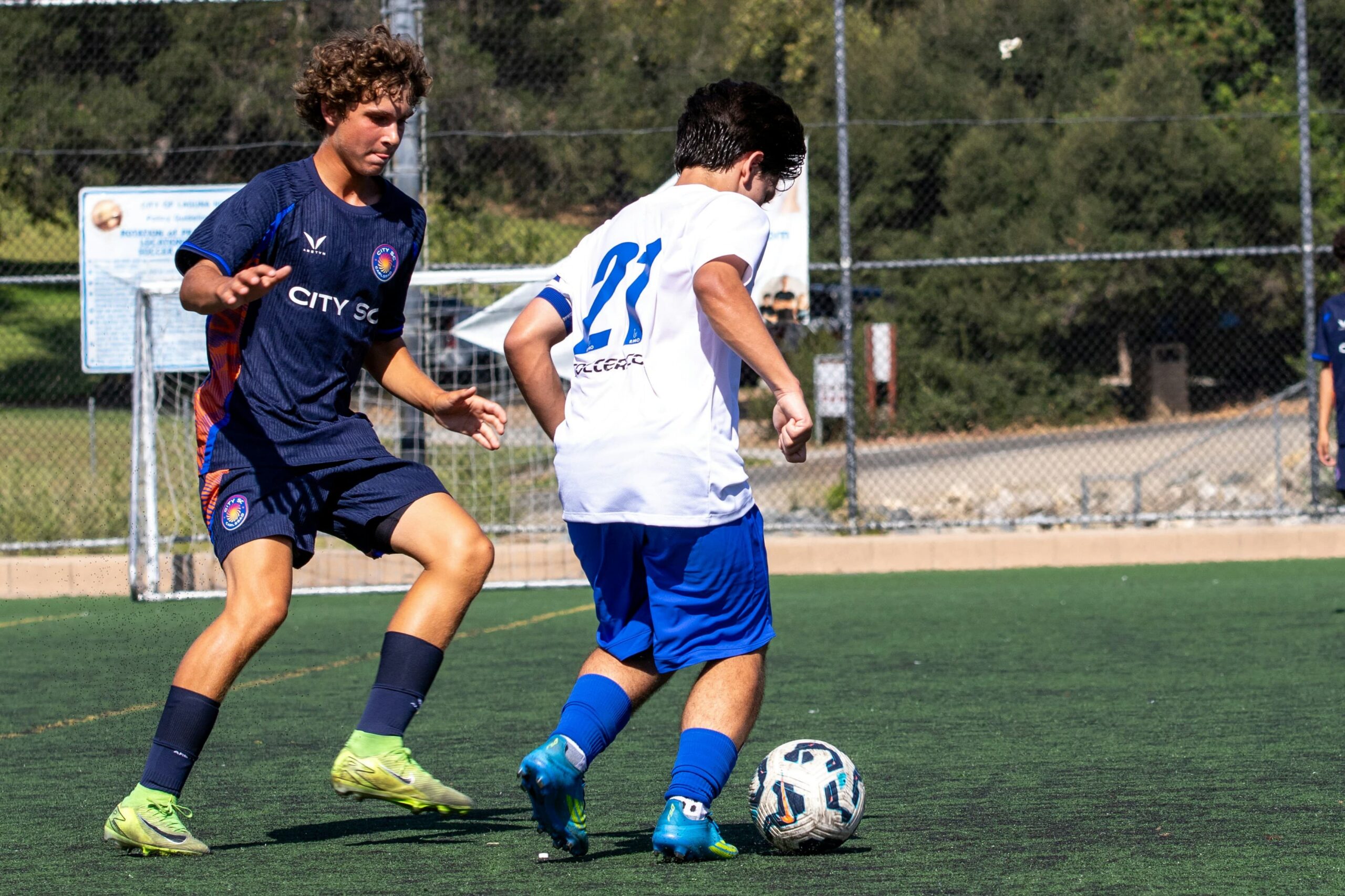 Young athlete practicing mental performance skills before a game
